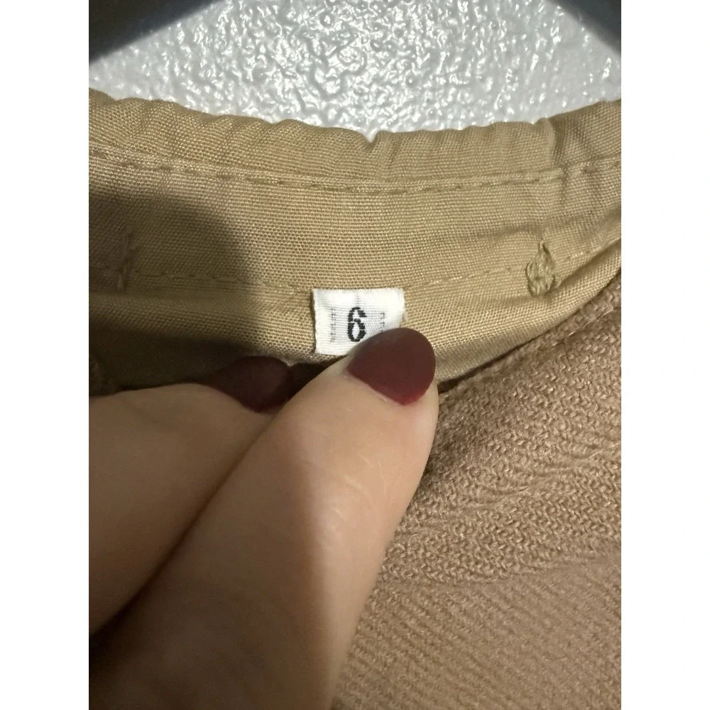 Vintage Tan Canvas Trench Coat With Wool Blend Removable Liner Unbranded Size 6 - Picture 5 of 11